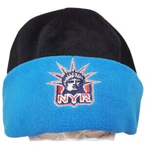New York NY Rangers Nhl Hockey Beanie Cap - Lady Liberty Logo Fleece Cuffed Hat